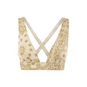 MC2 SAINT BARTH Bandana Print Halter Top Women SAND T-Shirts & Tops